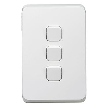 Clipsal Iconic 3G Vertical Light Switch - C3043-VW