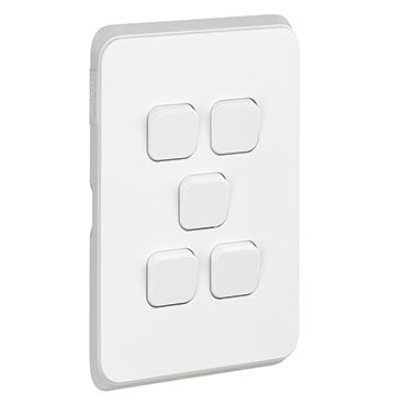 Clipsal Iconic 5G Vertical Light Switch - C3045-VW