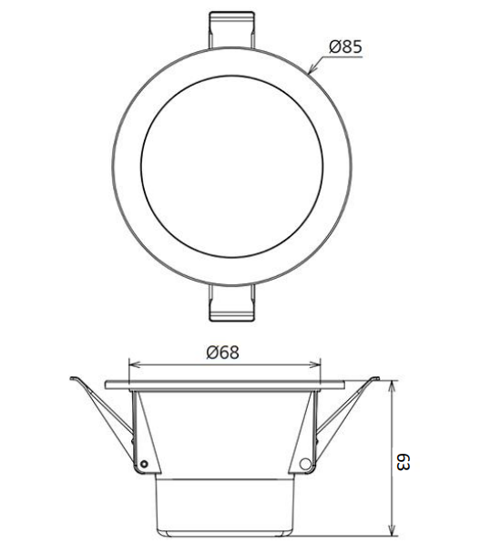 S-Tech LED Down Light 7W with Built-in Driver