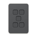 Clipsal Iconic Light Switch Skin - Anthracite