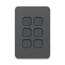 Clipsal Iconic Light Switch Skin - Anthracite
