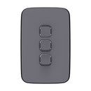 Clipsal Iconic Essence Light Switch Skin - Ash Grey