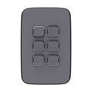 Clipsal Iconic Essence Light Switch Skin - Ash Grey