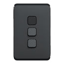 Clipsal Iconic Light Switch Skin - Extra Black