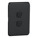 Clipsal Iconic Light Switch Skin - Extra Black