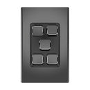Clipsal Iconic Styl Light Switch Skin - Silver Shadow