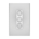 Clipsal Iconic Styl Light Switch Skin - Silver