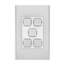 Clipsal Iconic Styl Light Switch Skin - Silver