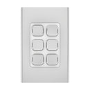Clipsal Iconic Styl Light Switch Skin - Silver