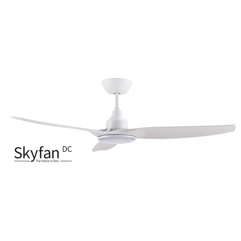 Ventair SKYFAN DC 52" 3 Blade Ceiling Fan with Light - SKY1303WH-L