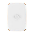 Clipsal Iconic Essence Light Switch Skin - Arctic White