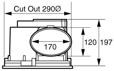 Rapid Response Ducted Ceiling Exhaust Fan with Run on Timer 250HP 250MM