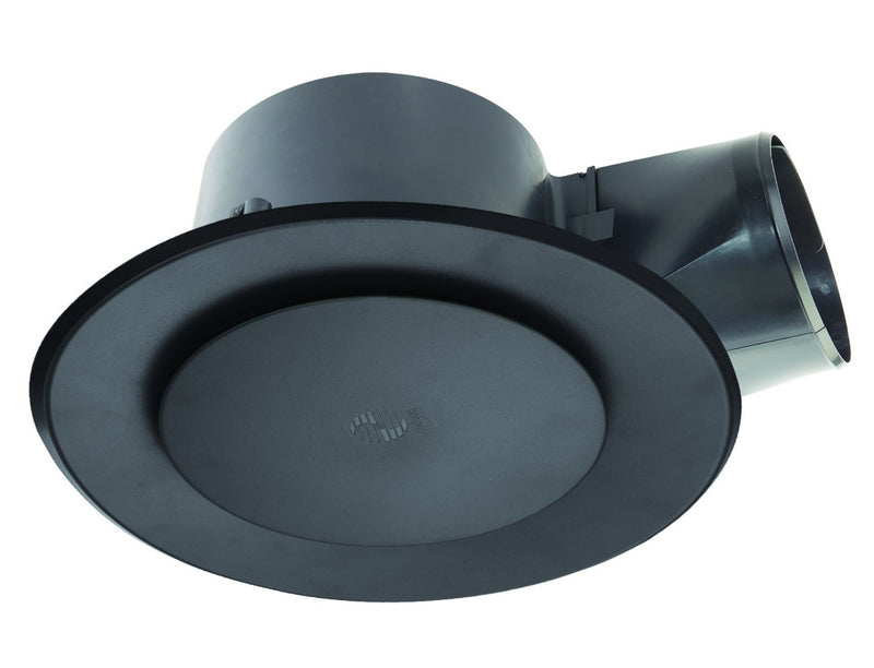 Rapid Response Ducted Ceiling Exhaust Fan 250HP 250MM with Round Black Grille