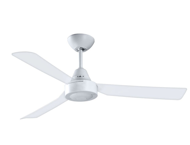 SCUD 3 BLADE CEILING FAN WHITE WITH CLEAR BLADES